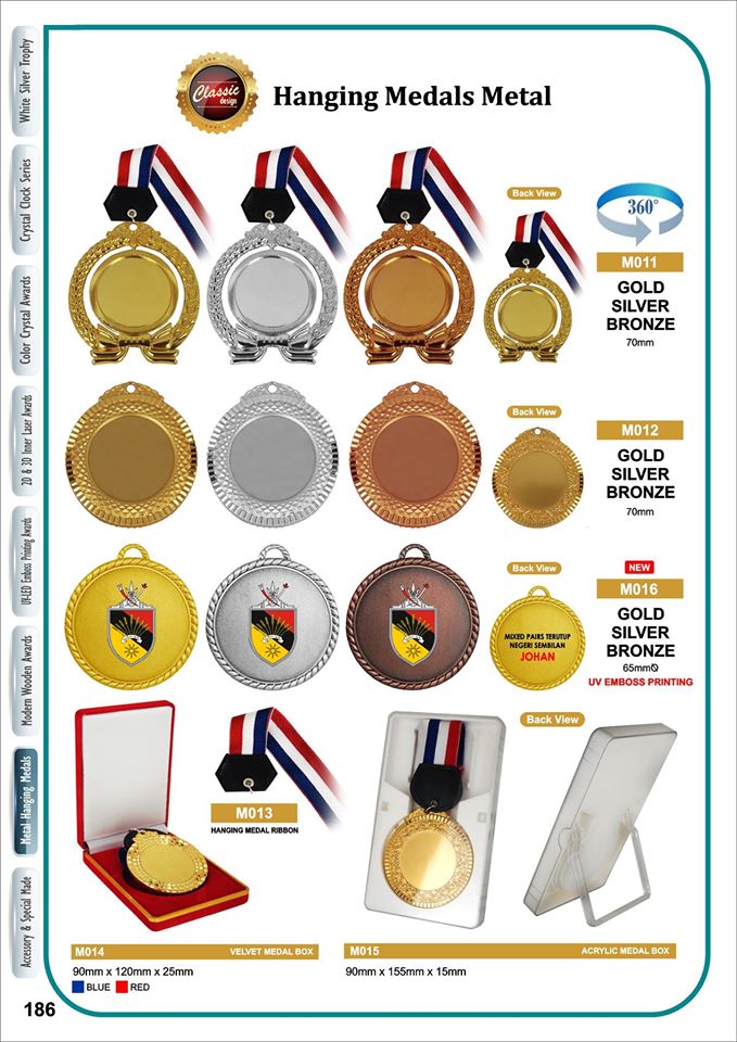 เหรียญรางวัล/กีฬาโลหะ สำเร็จรูป