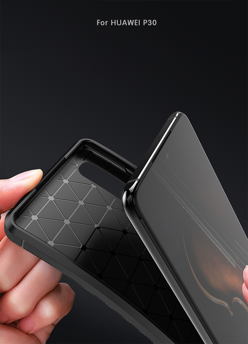 Case Huawei P30 # Pre-Order * เคสคาร์บอนไฟเบอร์ ส่วนด้านในออกแบบระบายความร้อน *
