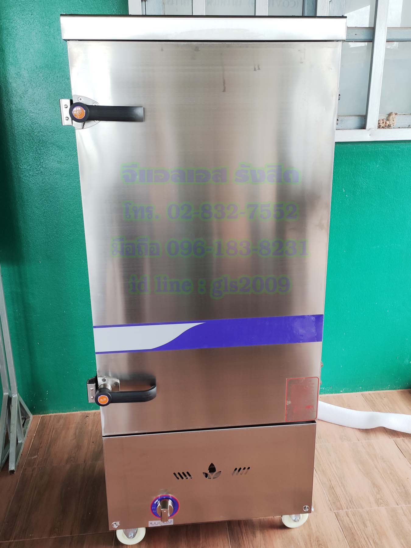 ตู้หุงข้าวไอน้ำ12ถาดใช้แก๊ส