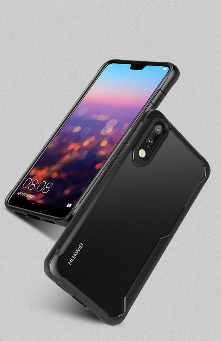 Case Huawei P20 Pro / Pre-order * เบาะรองมุม 4 มุม พลาสติก + ยืดหยุ่น TPU ขอบ *