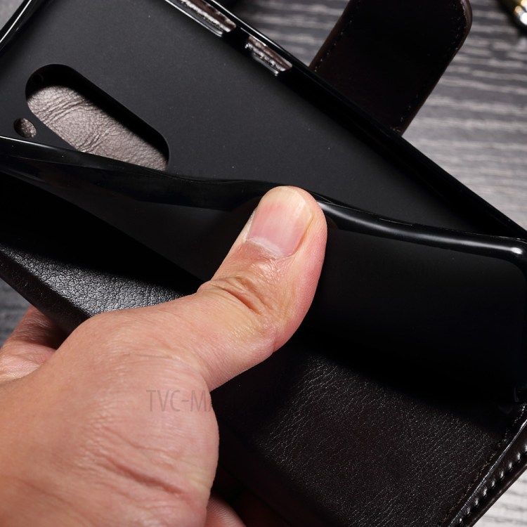 Case Huawei GR5 2017/ Pre-orde * เคสผิวลิ้นจี่ สไตล์พลิก Folio กับเข็มกลัดแม่เหล็ก *