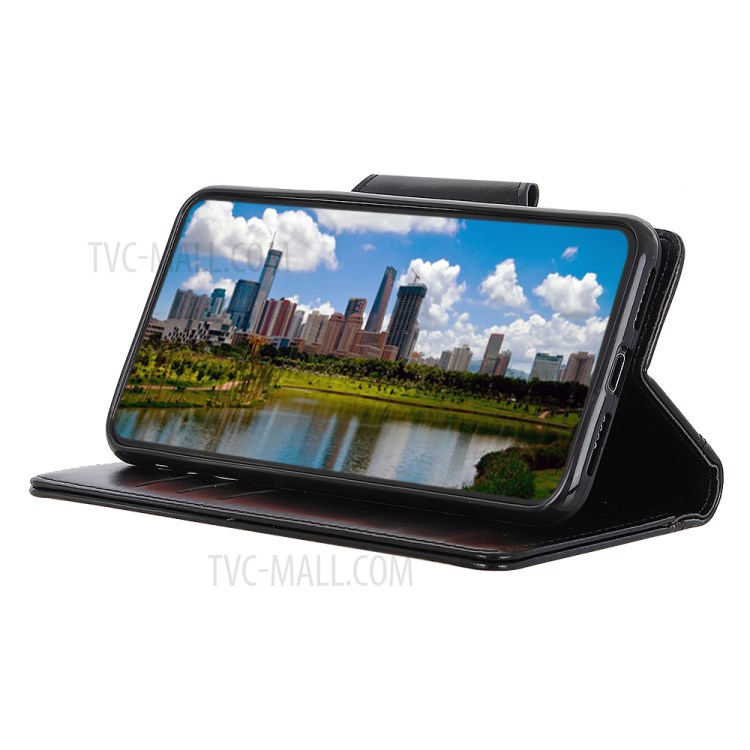 Case OPPO Reno4 5G / Pre-Order * เคสกระเป๋าสตางค์หนัง PU แบบตั้ง ช่องกระเป๋าสตางค์ด้านในสำหรับการ์ดและที่เก็บเงินสด *