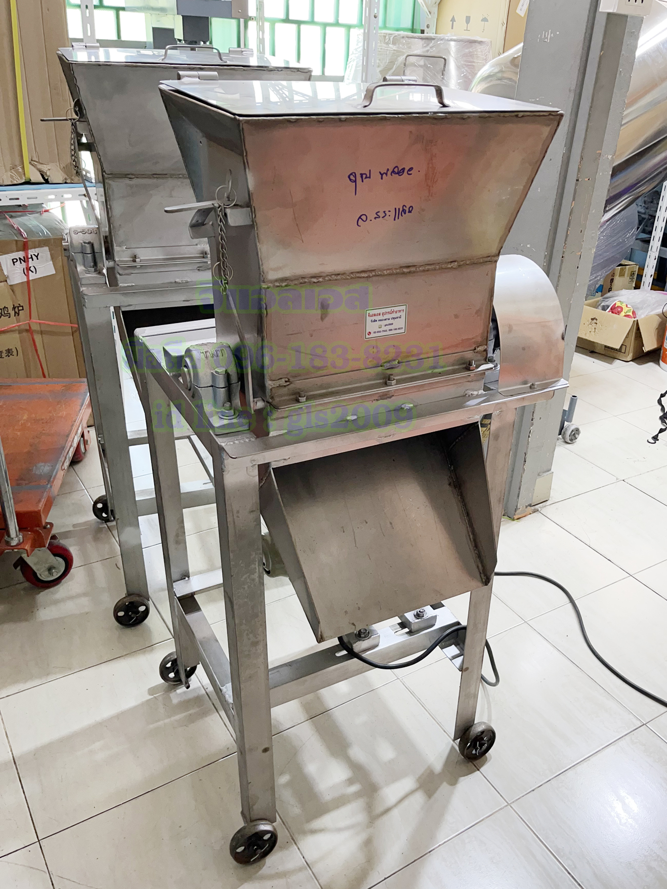 เครื่องตีน้ำแข็งสแตนเลส1กั๊กมอเตอร์2แรง