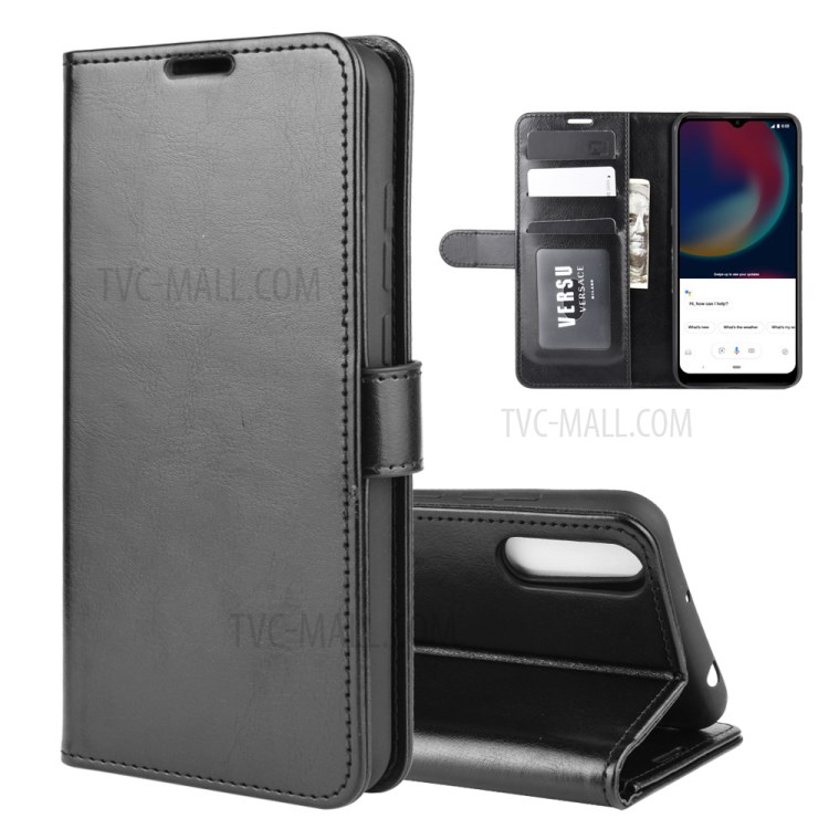 Case Wiko View4 Lite / Pre-order * เคสโทรศัพท์หนังกระเป๋าสตางค์ Crazy Horse รองรับการรับชมวิดีโอแฮนด์ฟรี สไตล์กระเป๋า: 3 ช่องเสียบการ์ด + กระเป๋าเงินสด 1 ช่อง *