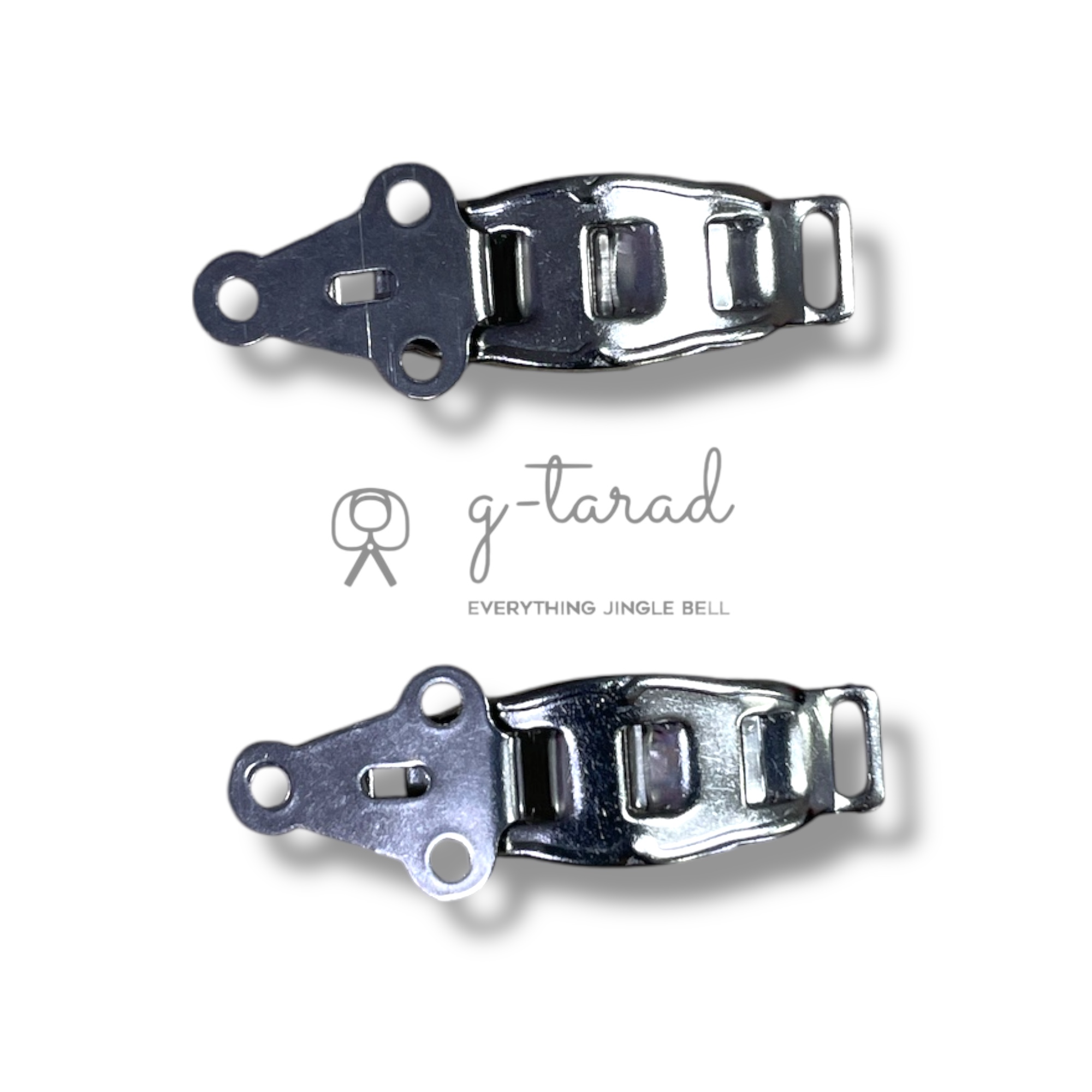 อะไหล่สำรอง - ตะขอกระโปรงนักเรียน สีเงิน 3 ช่อง จำนวน 2 คู่