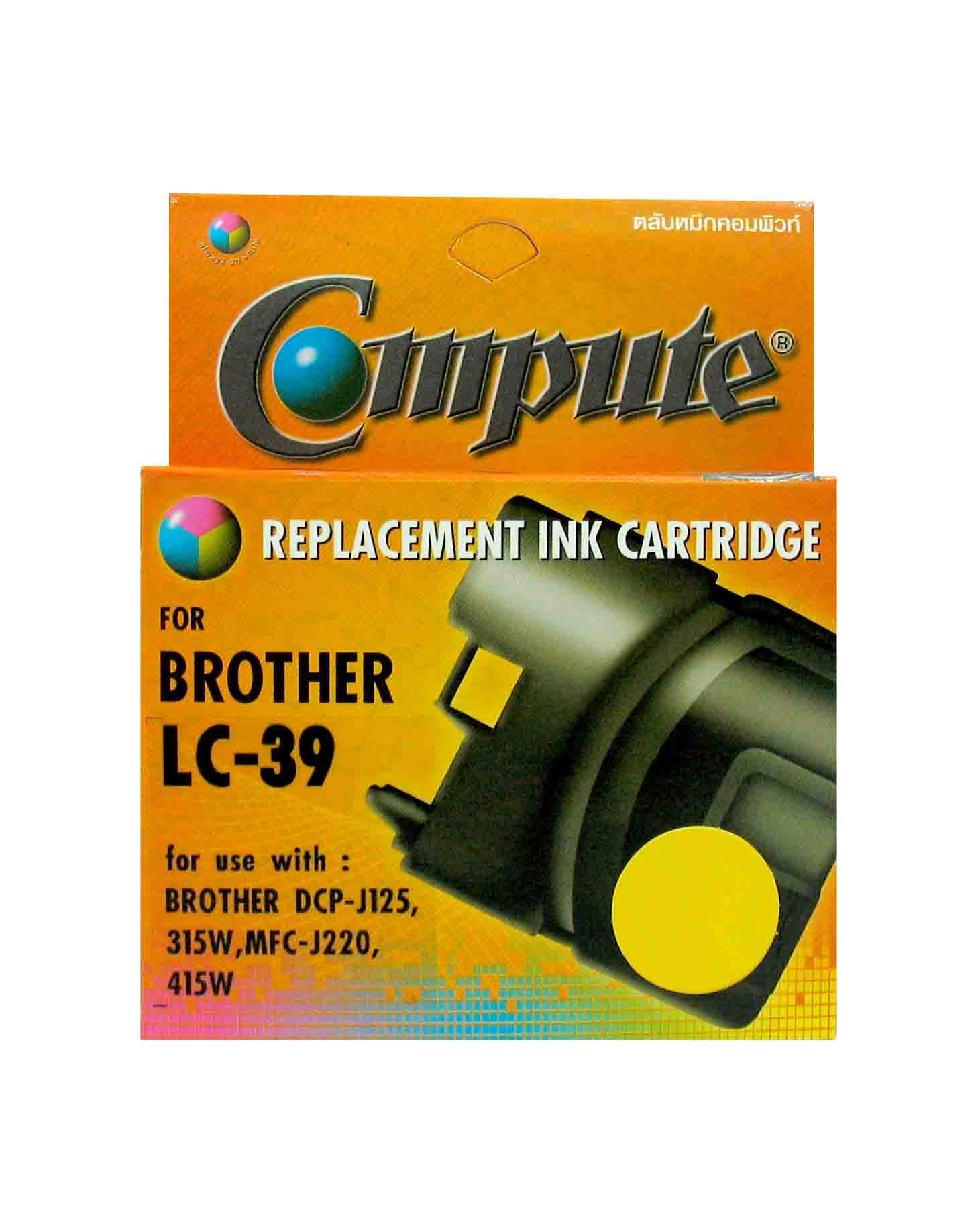 ตลับน้ำหมึกอิงค์เจ็ท คอมพิวท์ For BROTHER LC-39 (แพ็ค 4 สี)