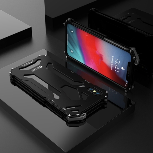 Case iPhone X,iPhone XS # Pre-Order * R-JUST เคสกันกระแทกเกราะโลหะ *