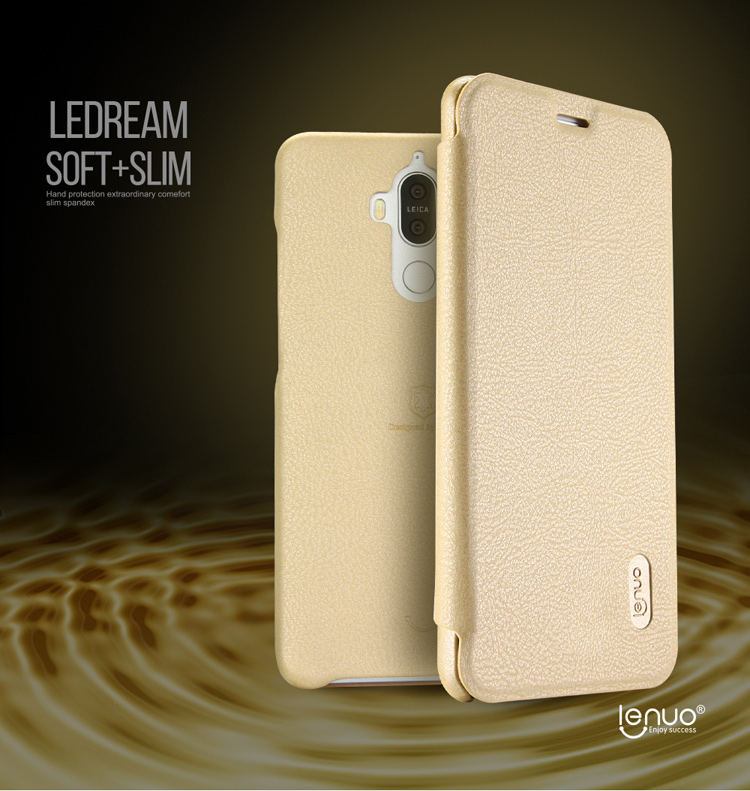 Case Huawei Mate 9 / Pre-order * LENUO Ledream สลิม ปกหนัง PU + PC Back เคสนุ่ม *