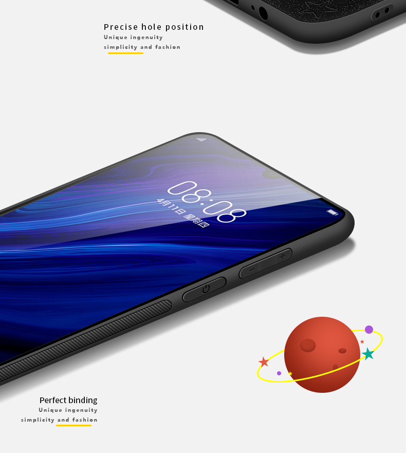 Case Huawei P30 / Pre-Order * PINWUYO ลัคกี้สตาร์ หนัง PU + PC + TPU วัสดุการป้องกันที่ดี *