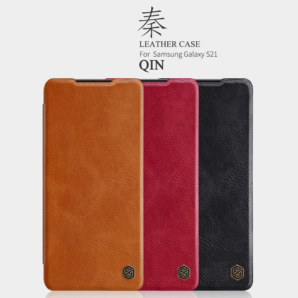 Case Samsung Galaxy S21 5G / Pre-Order * NILLKIN Qin Series เคสซองใส่บัตรหนัง สไตล์อันสูงส่งและสไตล์บารอนใหม่ *