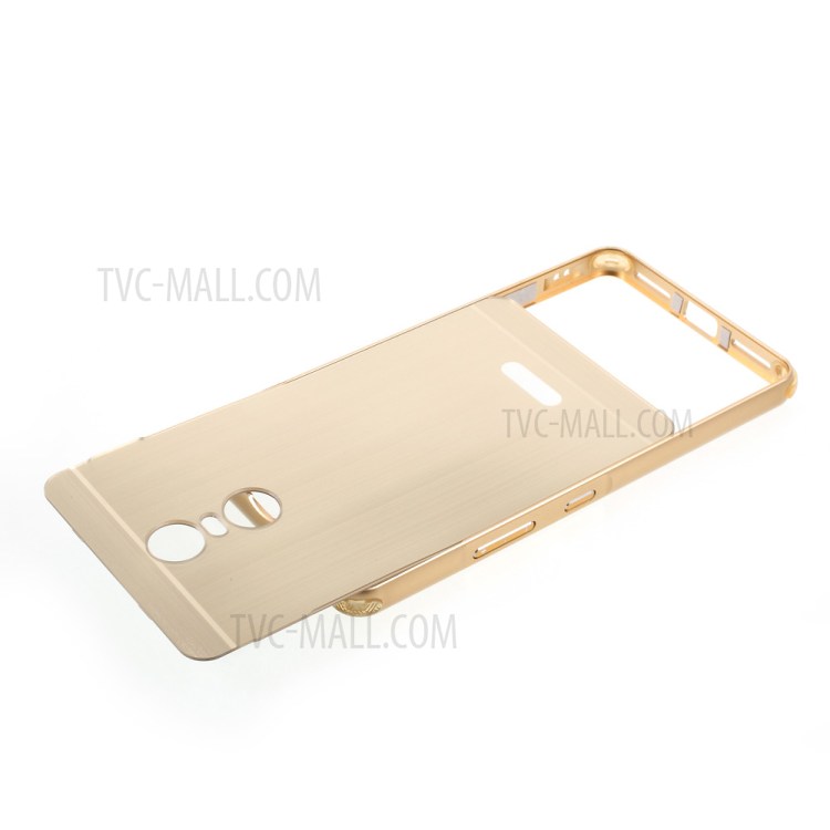 Case Lenovo K6 Note / Pre-order * เคสอลูมิเนียมขัดแปรงเคลือบ PC เบาะรองมุม 4 มุมเพื่อป้องกันการกระแทก *