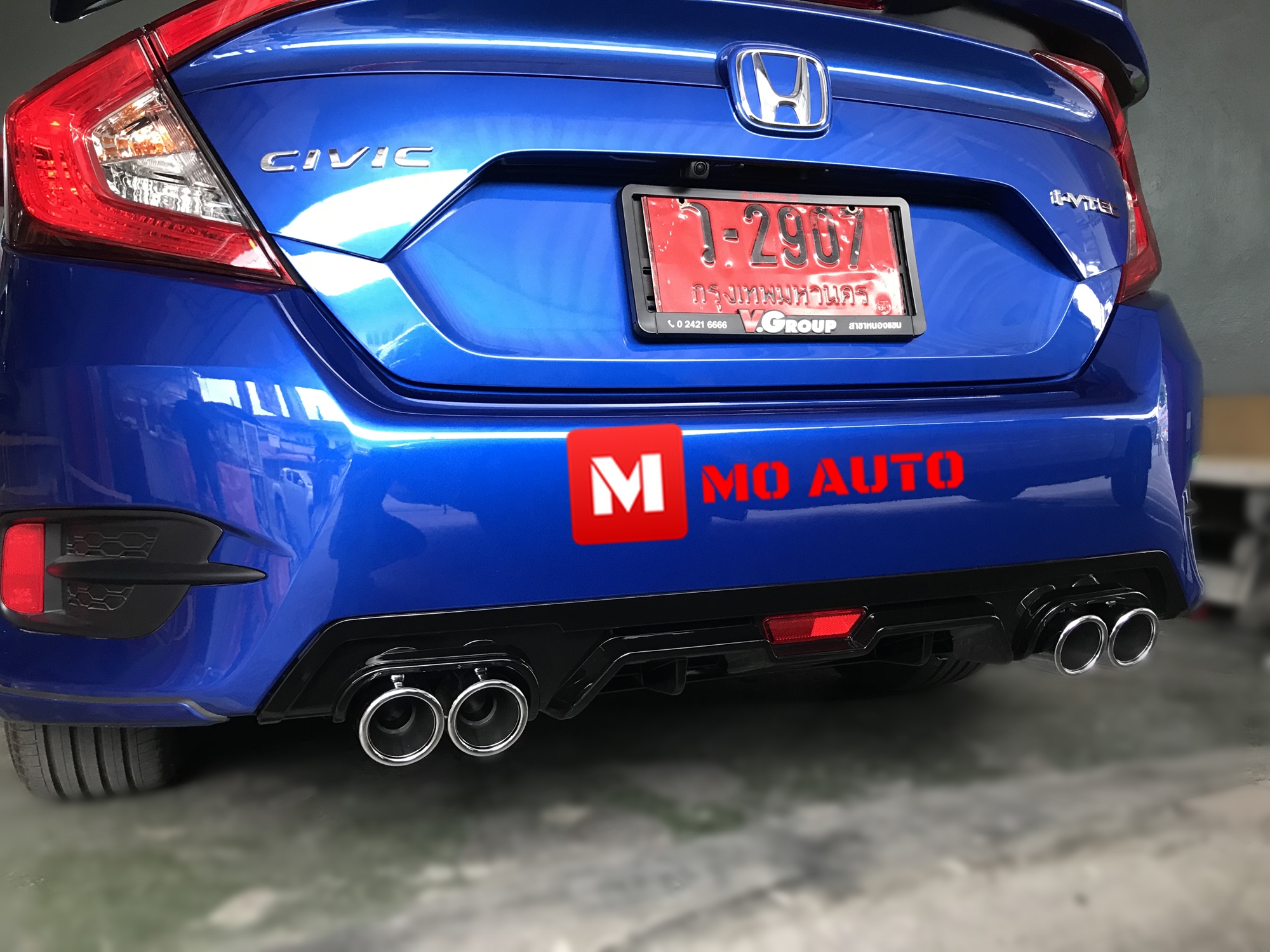 Diffuser ทรง Sport พร้อมปลายท่อหลอก CIVIC FC 2016-2021