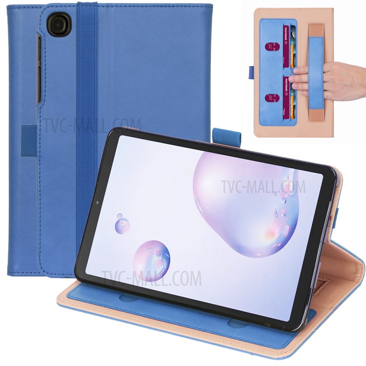Case Samsung Galaxy Tab A7 (2020)/ Pre-Order * เคสแท็บเล็ตขาตั้งหนังพลิกสไตล์ธุรกิจพร้อมช่องเสียบการ์ด *