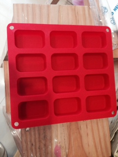 แม่พิมพ์ รูปสี่เหลี่ยม 12 ช่อง 30g 4*6*2 cm