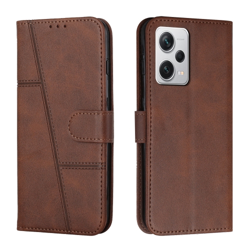 Case Xiaomi Redmi Note 12 Pro 5G # Pre-order * เคสเย็บหนังลูกวัวเนื้อหัวเข็มขัดเคสโทรศัพท์หนัง *