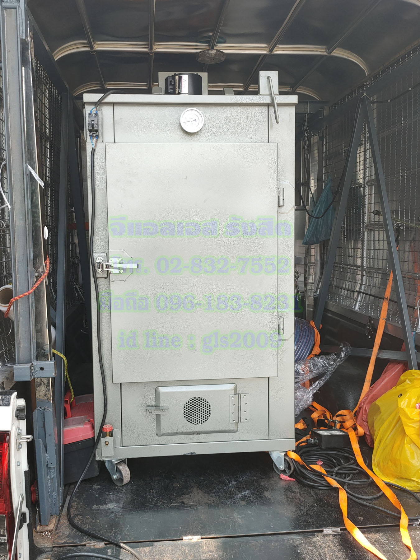 ตู้อบลมร้อนเหล็ก6ชั้นแก๊ส+ไฟฟ้า