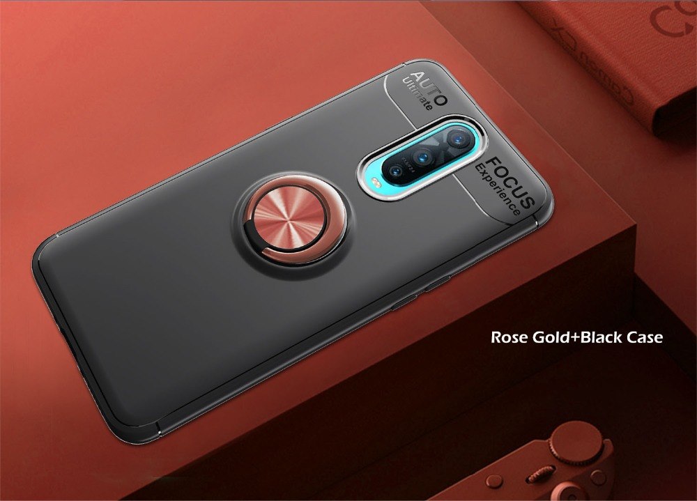 Case OPPO R17 Pro / Pre-Order * เคส TPU แหวนนิ้ว + ขาตั้ง (Built-in โลหะแผ่นแม่เหล็ก) *