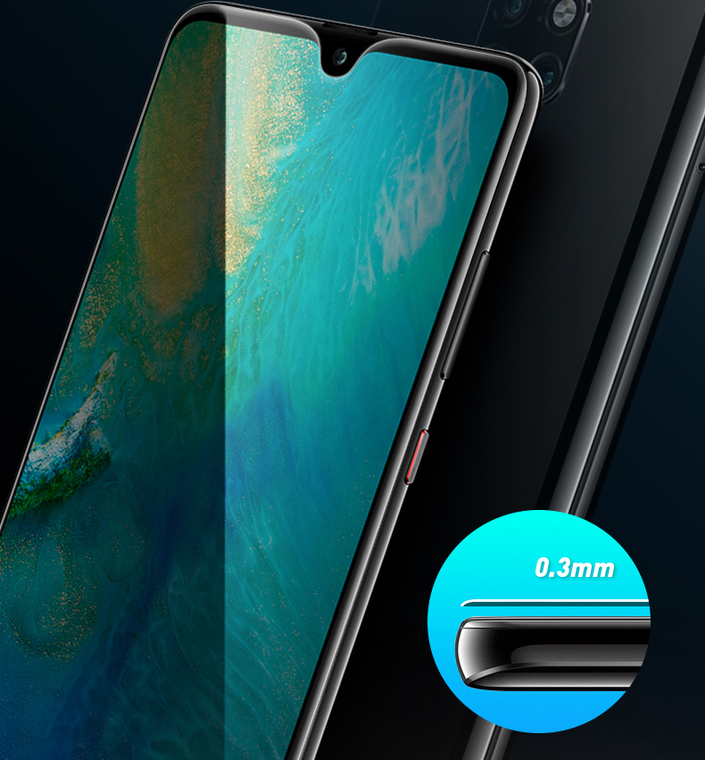 กระจกนิรภัย Huawei Mate 20 / Pre-order * ROCK ขอบโค้ง 3D เรียบและปลอดภัยในการใช้งาน *