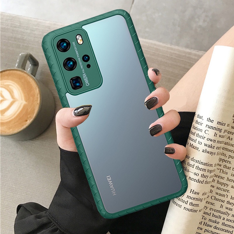 Case Huawei P40 Pro / Pre-order * เคสทอเนื้อ TPU กรอบ PC Back Combo ทำจากพลาสติกแข็ง + วัสดุ TPU อ่อน *