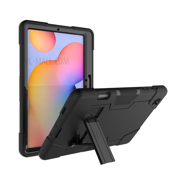Case Samsung Galaxy Tab S6 Lite / Pre-Order * เคสฝาครอบแท็บเล็ต PC + TPU แบบหมุนได้ 360 °พร้อมช่องเสียบปากกาและสายคล้องมือ *