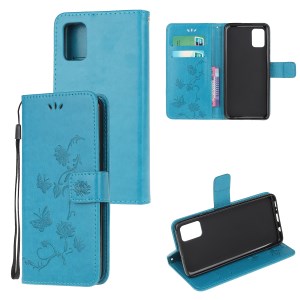 Case Samsung Galaxy A31 / Pre-Order * เคสหนังพิมพ์ลายดอกไม้ผีเสื้อพร้อมกระเป๋าสตางค์ *