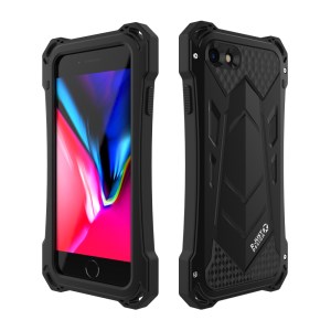 Case iPhone SE (2020) / Pre-Order * R-JUST เคสป้องกันฝุ่นกันกระแทก อลูมิเนียมอัลลอยด์ + วัสดุซิลิโคน *