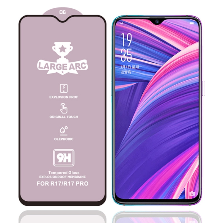 กระจกนิรภัย OPPO R17 Pro / Pre-Order * 9H HD High Alumina ฟิล์มกระจกนิรภัยเต็มจอ *
