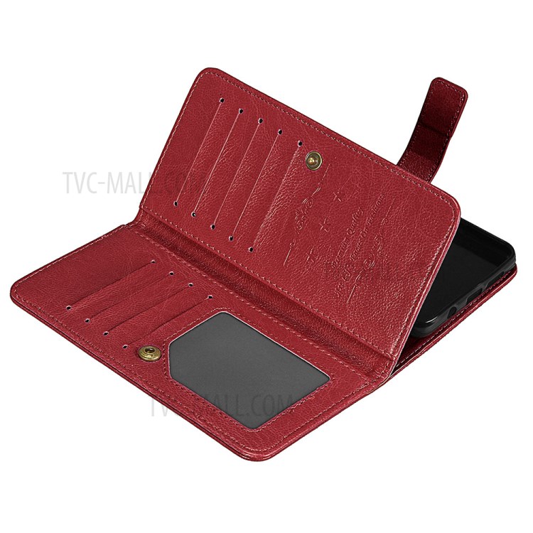 Case Huawei P10 Plus / Pre-order * เคสกระเป๋าสตางค์ผิวหนังม้า พร้อมช่องเสียบการ์ด 9 ใบ *