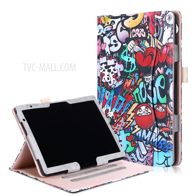 Case Huawei MediaPad M5 Lite 10' / Pre-order * ปลุกอัตโนมัติ & นอนหลับ, Wallet, พิมพ์ลวดลาย อ่านง่ายด้วยมือเดียวด้วยสายคล้องมือยืดหยุ่น *