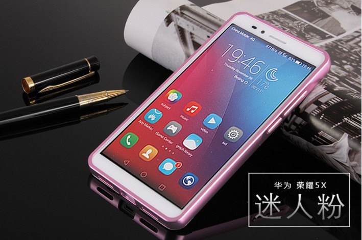 Case Huawei GR 5 / Pre-order * เคสโลหะ 2in1 แกร่งกันชนโลหะ + พลาสติกแผ่นหลัง *