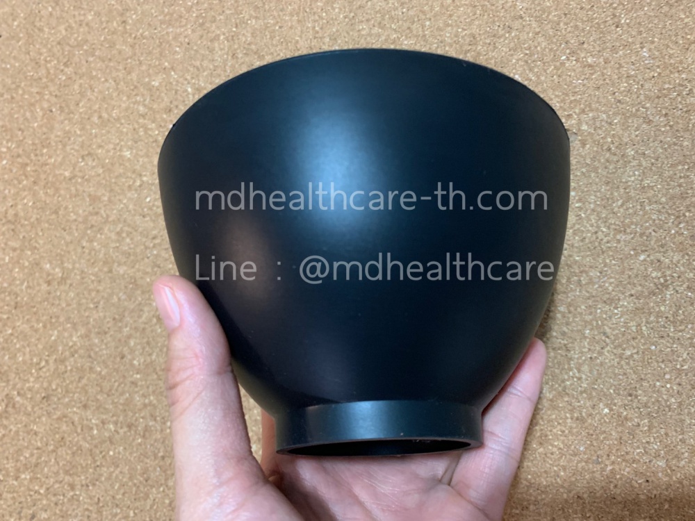 ถ้วยยางซิลิโคนผสมมาร์ค ขนาดM 10.5*7cm.(300ml)สีดำ***วัสดุทนความร้อน ทนความเย็นได้
