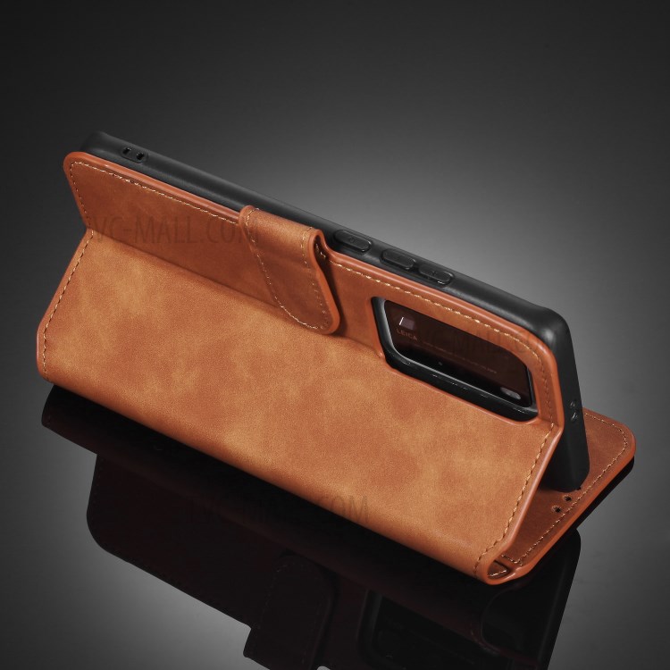 Case Huawei P40 Pro / Pre-order * DG.MING กระเป๋าสตางค์หนังย้อนยุคสไตล์ *