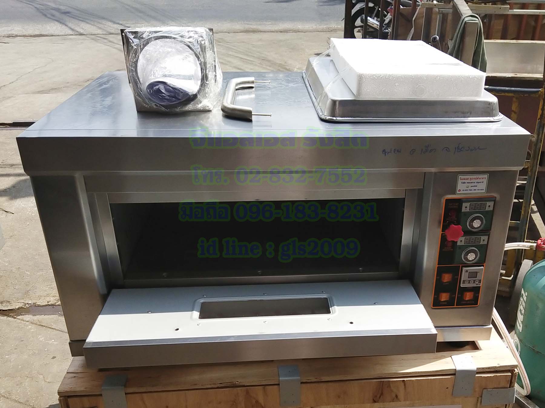 เตาอบขนมแก๊สควบคุมด้วยไฟฟ้า1ถาดใหญ่