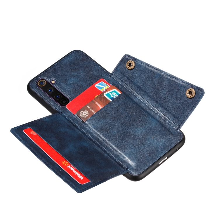 Case Realme 6 Pro # Pre-Order * เคส PU + TPU เคสแม่เหล็กกันกระแทกพร้อมช่องเสียบการ์ด *