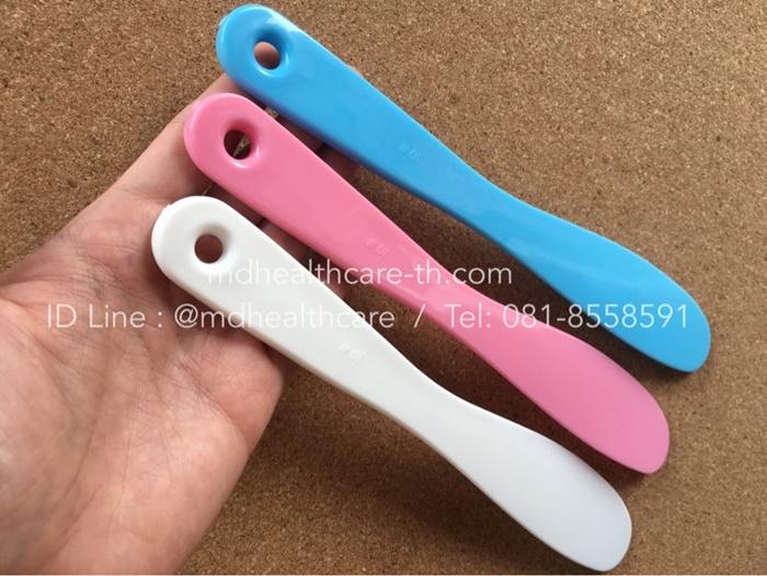 ไม้พายผสมครีม ไม้พายตักครีม ขนาดใหญ่ 21.5 cm. พร้อมส่งสีขาว ชมพู ฟ้า เลือกสีได้