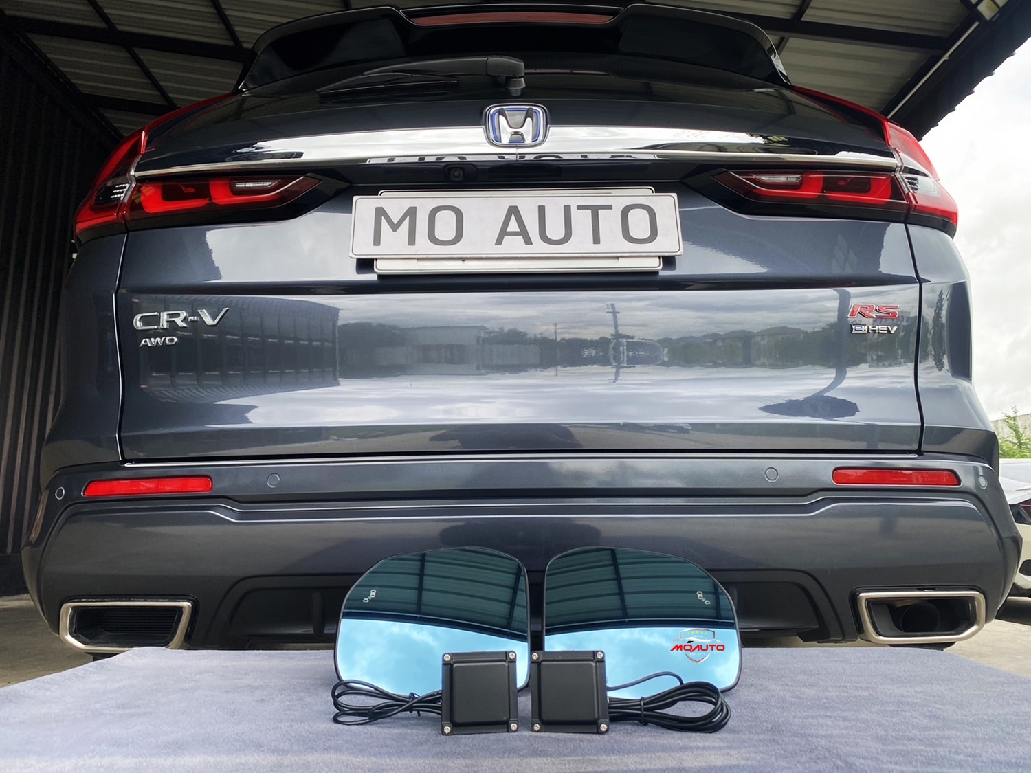 ชุดกระจกช่วยเตือนมุมอับสายตา V1 ( BSM ) CR-V G6