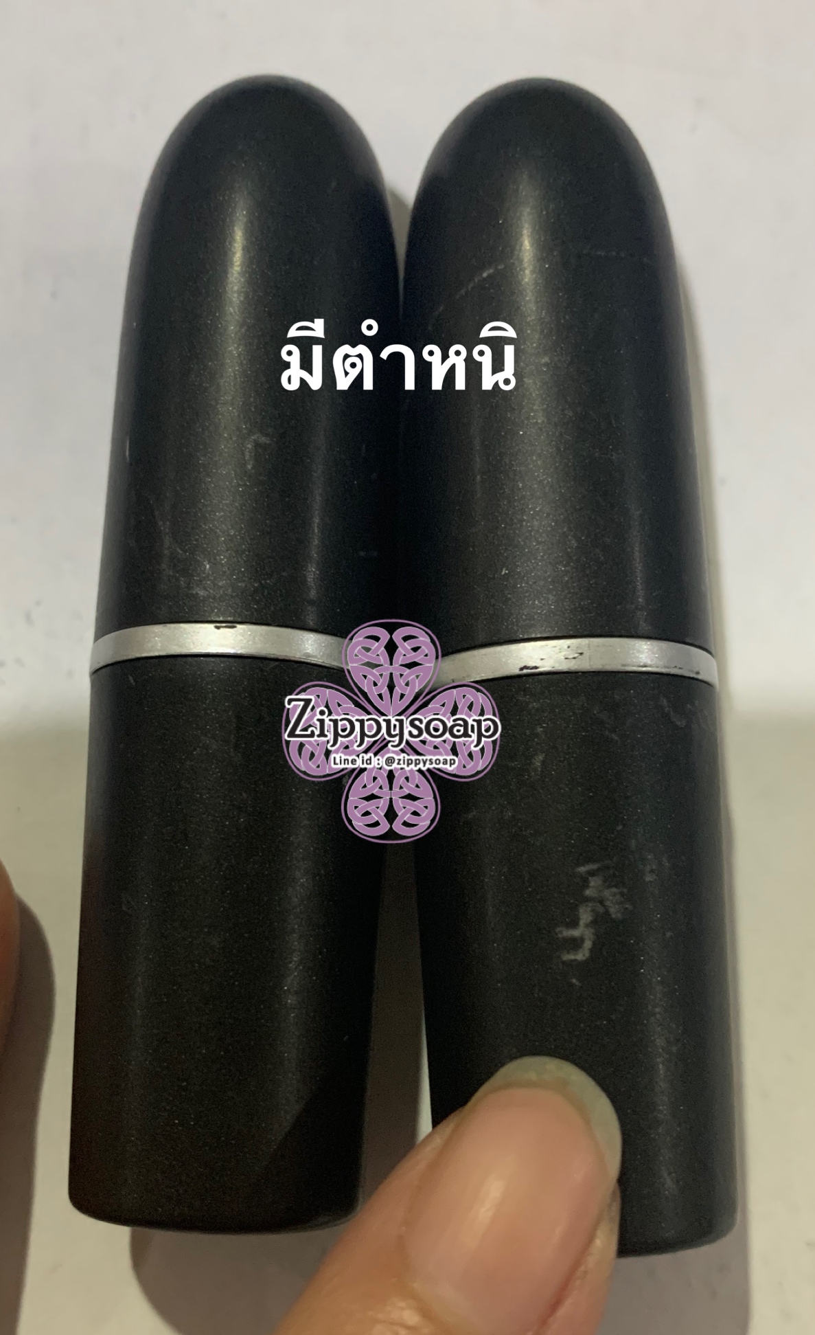 หลอดลิปสีดำ ทรง mac 5 ชิ้น มีตำหนิ