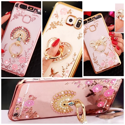 Case Huawei P9 / Pre-order * เคสหรูหราเทคนิคการชุบทอง TPU ซิลิโคนอ่อนนุ่ม + เเหวน *