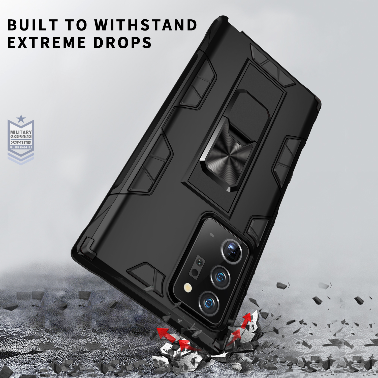 Case Samsung Galaxy Note20 Ultra/Note20 Ultra 5G # Pre-Order * เคส Built-in และขาแม่เหล็กโลหะแผ่น PC + ซิลิโคน *