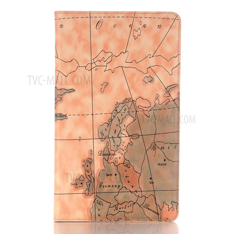 Case Huawei MediaPad M5 / Pre-Order * เคสรูปแบบแผนที่โลกรูปกระเป๋าสตางค์สมาร์ทหนัง *