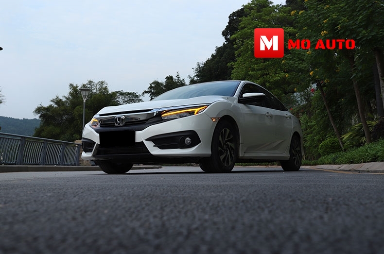 โคมไฟหน้า LED CIVIC FK ทรง Audi Style