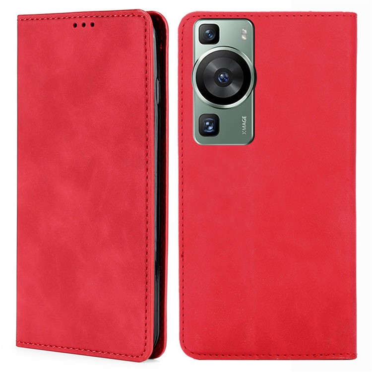 Case Huawei P60 / P60 Pro # Pre-Order * เคสกระเป๋าใส่บัตรหนัง PU เคสโทรศัพท์ Skin-Touch Stand ฝาครอบสมาร์ทโฟน *