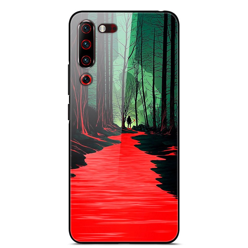 Case Lenovo Z6 Pro / Pre-Order * เคสแบบกระจกนิรภัย PC TPU กระจกหลังมีความแข็ง 9H ป้องกันรอยขีดข่วนและทนต่อการสึกหรอ *