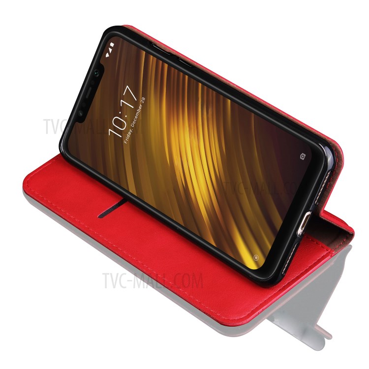 Case Xiaomi Pocophone F1 / พรีออเดอร์ * เคสปกอัตโนมัติดูดซึม Crazy Horse วินเทจ เนื้อม้าดีไซน์สไตล์ย้อนยุค *