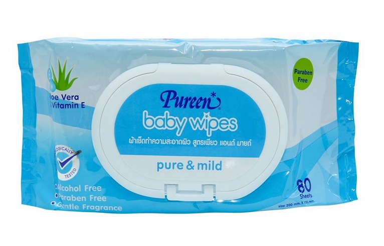 ทิชชูเปียกเพียวรีน80ชิ้นแพค4ห่อ