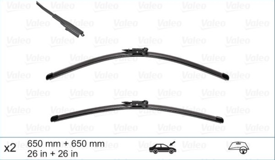 ชุดใบปัดน้ำฝน AUDI Q7 (26+26นิ้ว) / Wiper Blades, N*2
