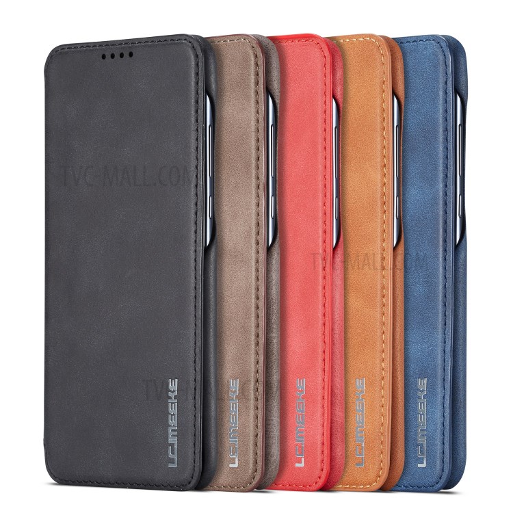 Case Huawei P30 Lite / Pre-Order * LC.IMEEKE เคสใส่บัตรหนังสไตล์ Retro *