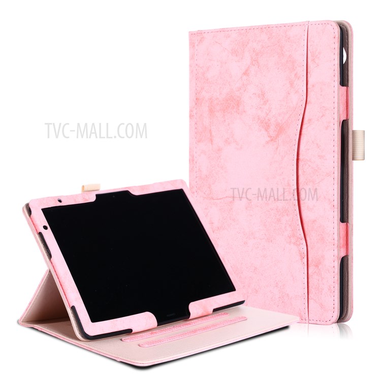 Case Huawei MediaPad T5 / Pre-Order * เคสสมาร์ทฟังก์ชั่นปลุก / นอนหลับประหยัดพลังงาน อ่านง่ายด้วยมือเดียวด้วยสายคล้องมือยืดหยุ่น *