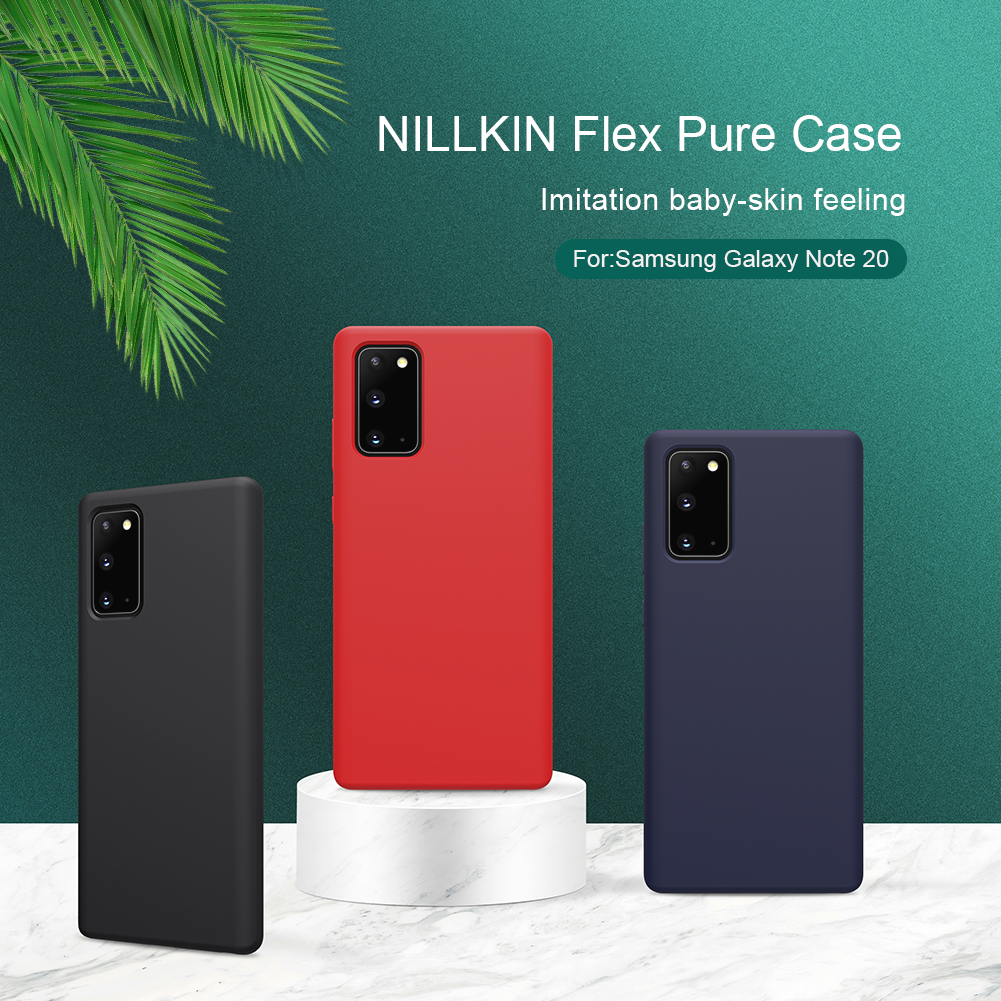 Case Samsung Galaxy Note 20/Note 20 5G / Pre-Order * NILLKIN Flex Pure Series Liquid Silicone Phone Cove *