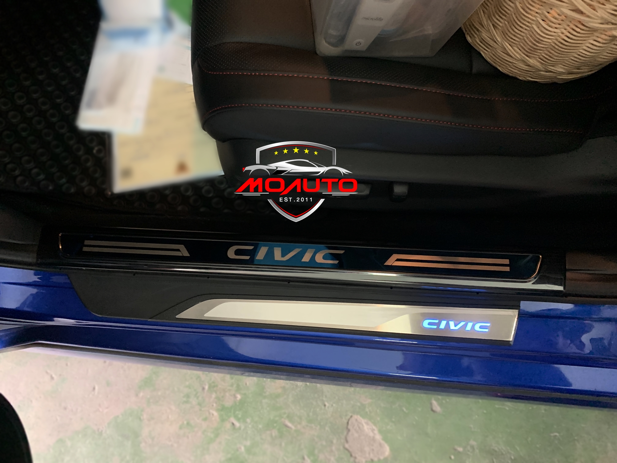 สคับเพลทภายใน Crystal Black CIVIC FC/FK/MC 2019